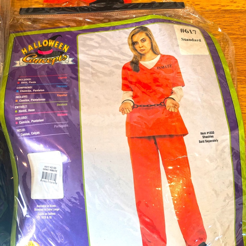 Worn Once Inmate Costume